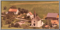 Alte Kirche Bellikon AG, erbaut 1854 (Aufnahme 1964)