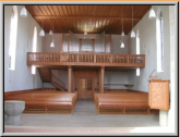 Raumansicht mit Orgel Metzler 1956