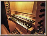 Spieltisch neue Orgel 1983