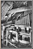 Orgel 1928, Aufbau auf dem Estrich