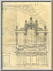 Prospektzeichnung Goll-Orgel 1893