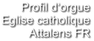Profil d‘orgue Eglise catholique Attalens FR