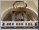 Die Orgel von 1955 an ihrem neuen Standort in der Evangelischen Kirche von Kaposvár (Ungarn)