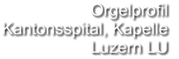 Orgelprofil  Kantonsspital, Kapelle  Luzern LU