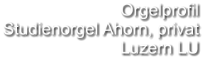 Orgelprofil  Studienorgel Ahorn, privat  Luzern LU