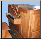 Truhenorgel, Mathis AG Näfels, 1981, 1-/4, 2002 ins Beinhaus versetzt.