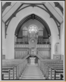 Die Kirche im Jahr 1932 mit der 1907 eingebauten Occasionsorgel