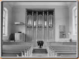 1929, Orgel im Chor, vor Umbau und Versetzung auf die Westempore