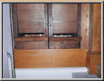 C und Cis von Principal 32' auf der linken Seite der Orgel (C misst ca. 50x50 cm und das Holz ist 7cm dick)