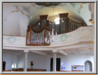 Ingenbohl SZ, Pfarrkirche St. Leonhard, Orgel Cäcilia(A.Frey), Luzern, 3P/37; Bild: Rolf Emmenegger, Nenzlingen.
