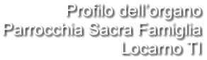 Profilo dell’organo Parrocchia Sacra Famiglia Locarno TI