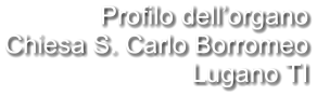 Profilo dell’organo Chiesa S. Carlo Borromeo Lugano TI