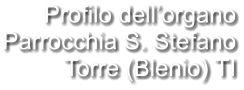 Profilo dell’organo Parrocchia S. Stefano Torre (Blenio) TI