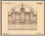 Dessin de l'orgue Goll 1900
